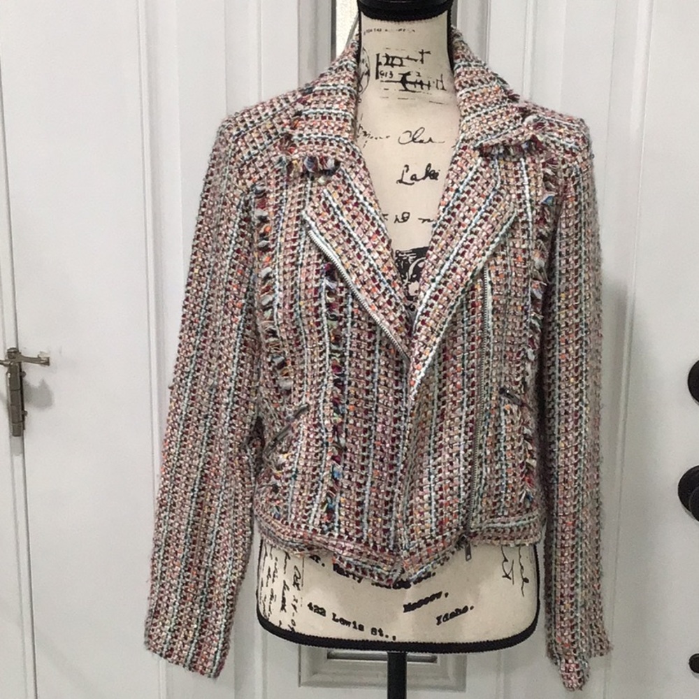 🆕AMERICAN RAG Tweed  Multi Colored Blazer